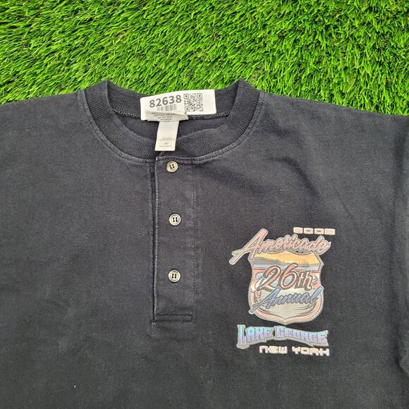 2008 Americade Biker Shirt Medium 20x26 Lake-George New-York - Picture 3 of 15